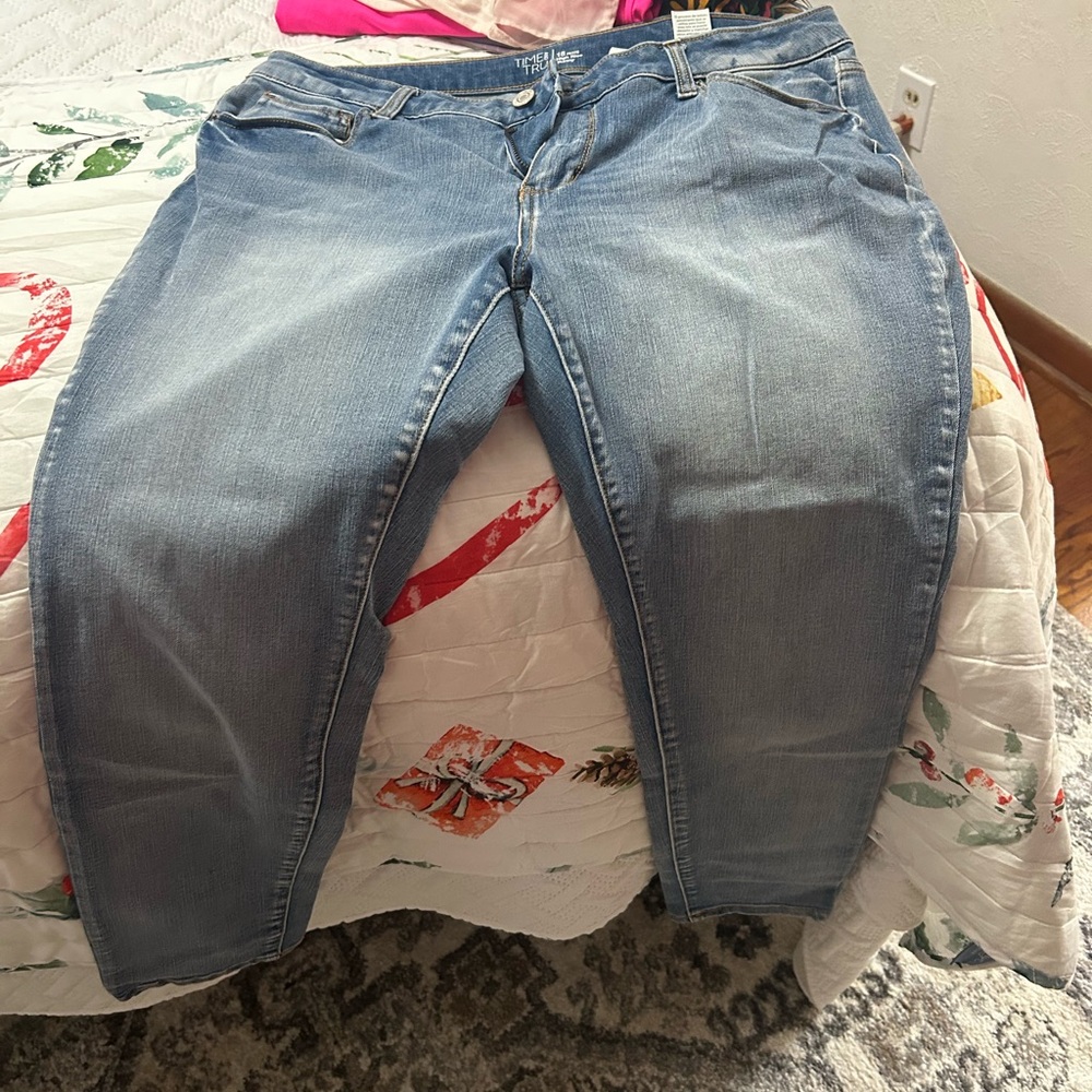 Time and Tru Light Blue Boyfriend Jeans